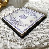 Old 19th century earthenware trivet