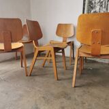 Set de 6 chaises scandinaves empilables