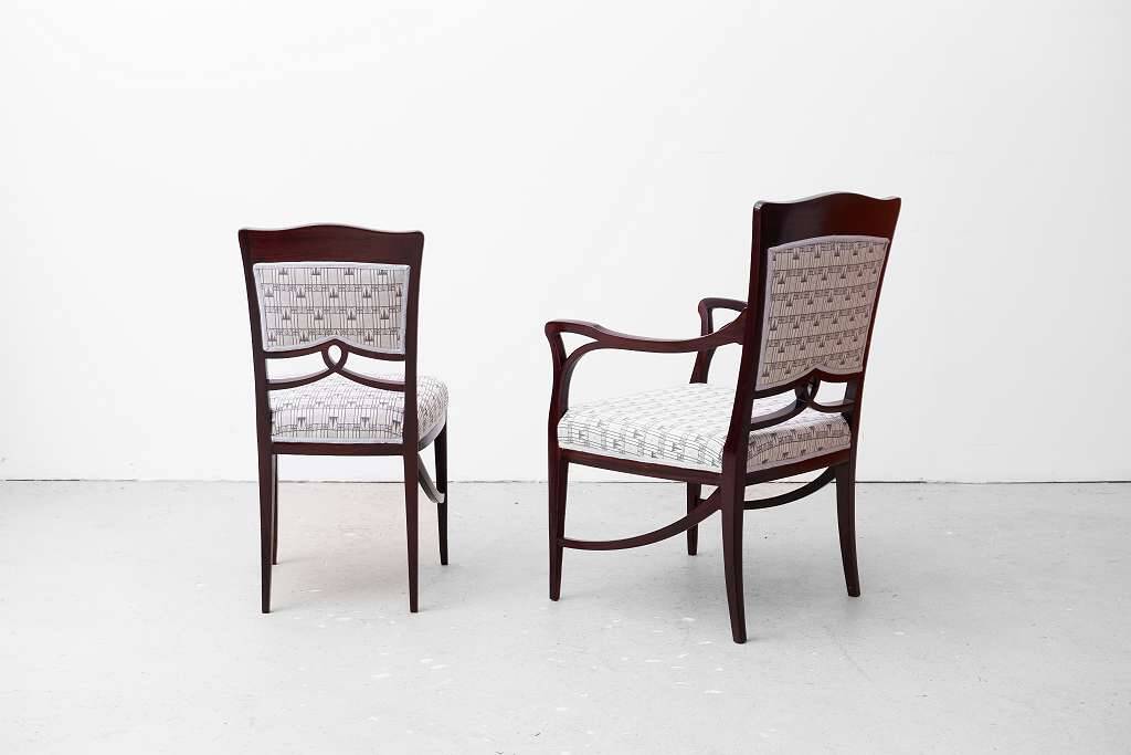 2 chaises Art Nouveau originales vers 1900/1905