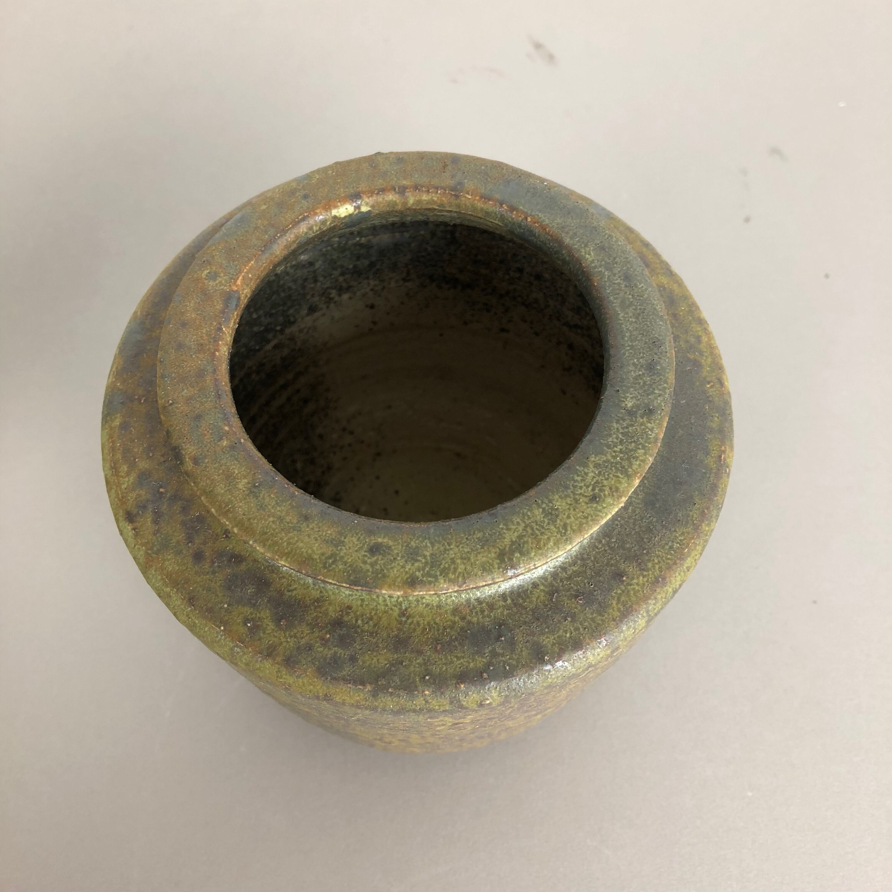 Set of 2 ceramic studio pottery vase by Piet Knepper for Mobach Netherlands 1970