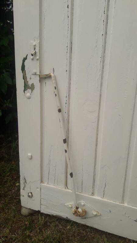 Shutters 4 leaves H148xW245cm (2) antique oak louvres pair 2