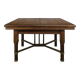 Table de salle à manger en acajou de style Art & Craft