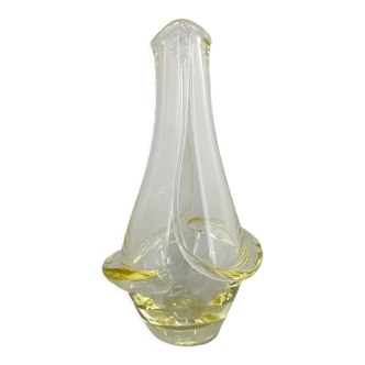 Mid-century design small vase by frantisek zemek for mstisov glassworks, 1960's