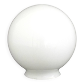 French Vintage White Opaque Glass Medium Replacement Glass Globe Shade 205