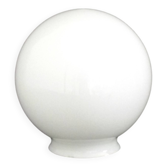 French Vintage White Opaque Glass Medium Replacement Glass Globe Shade 205