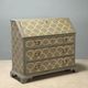 Antique drop-leaf secretary cabinet, neoclassical style, walnut, 20th century.