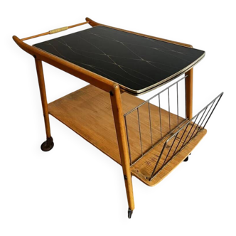 Desserte en bois, années 1950