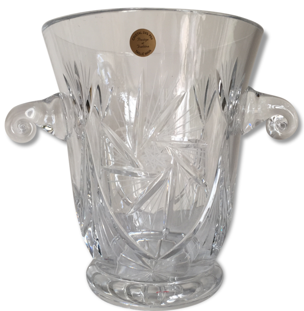 Seau à champagne en cristal