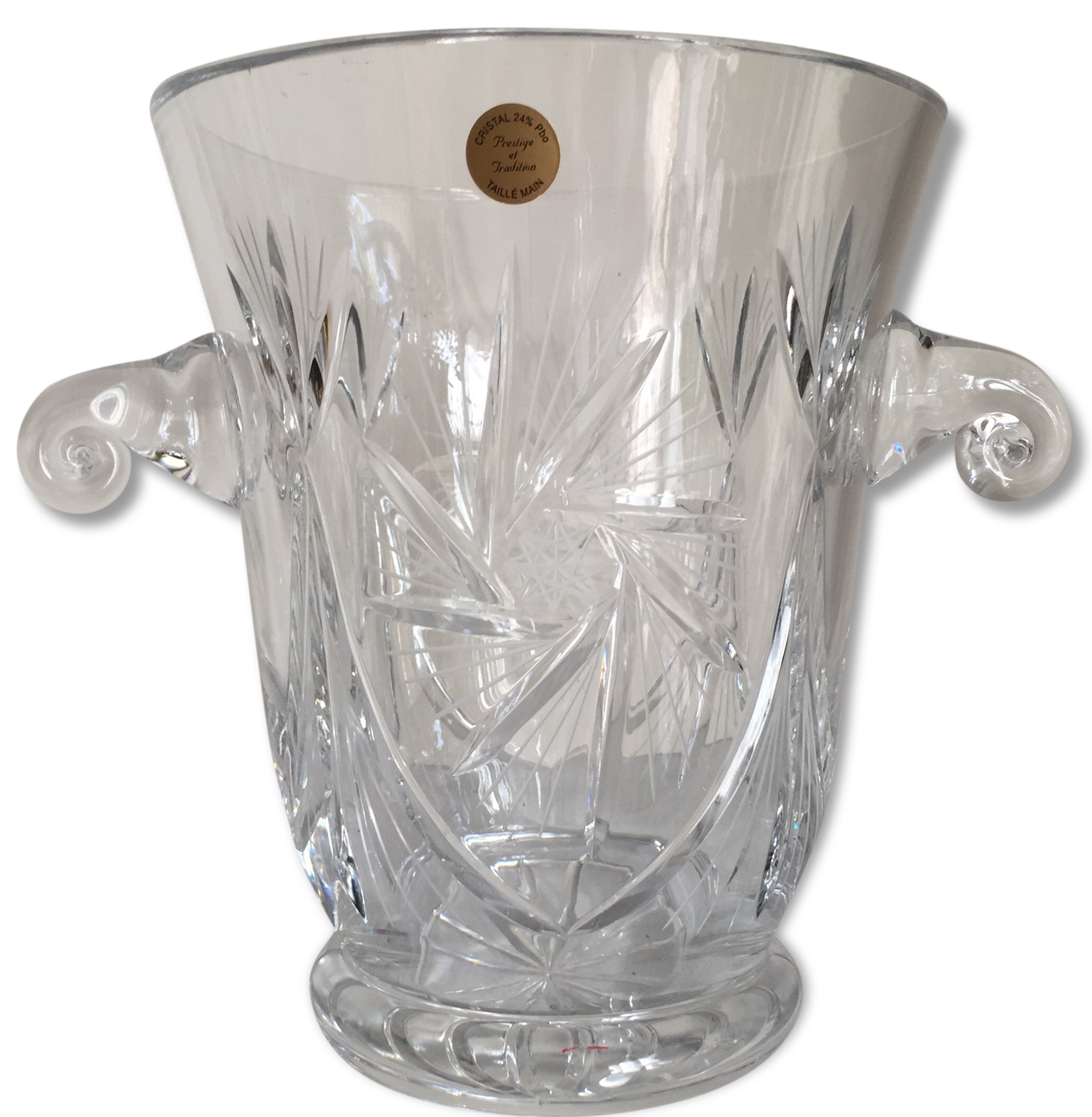 Seau à champagne en cristal