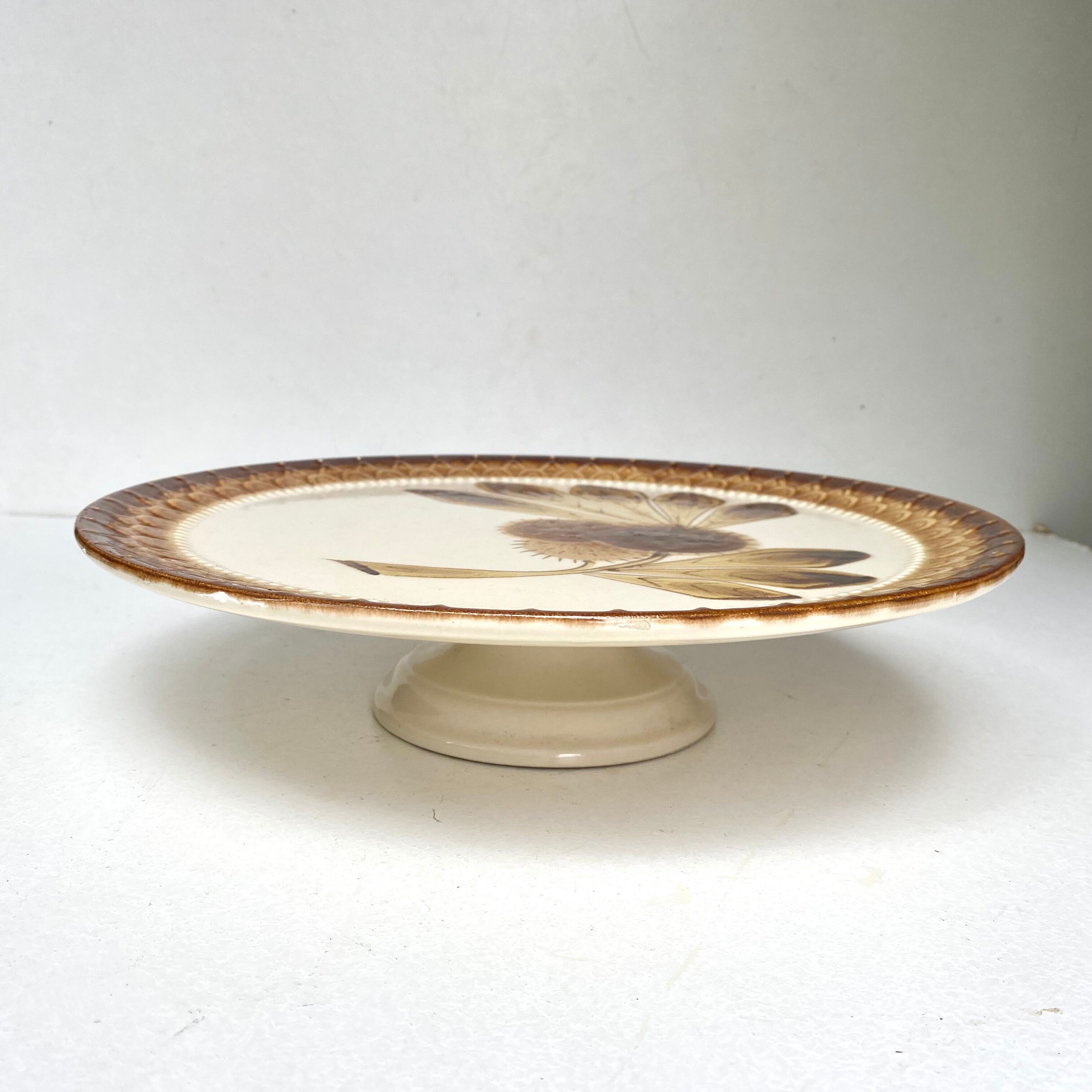 Vintage footed pie dish