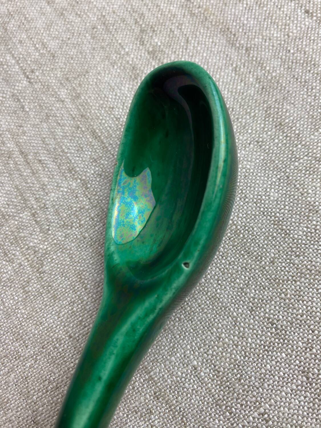 Vallauris ceramic dish and spoon
