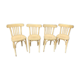 4 chairs bistro vintage coffee 1950