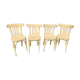 4 chairs bistro vintage coffee 1950