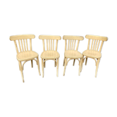 4 chaises bistrot café vintage 1950