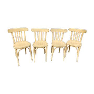 4 chairs bistro vintage coffee 1950