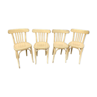 4 chairs bistro vintage coffee 1950