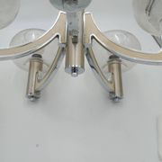 Chrome 5-light chandelier