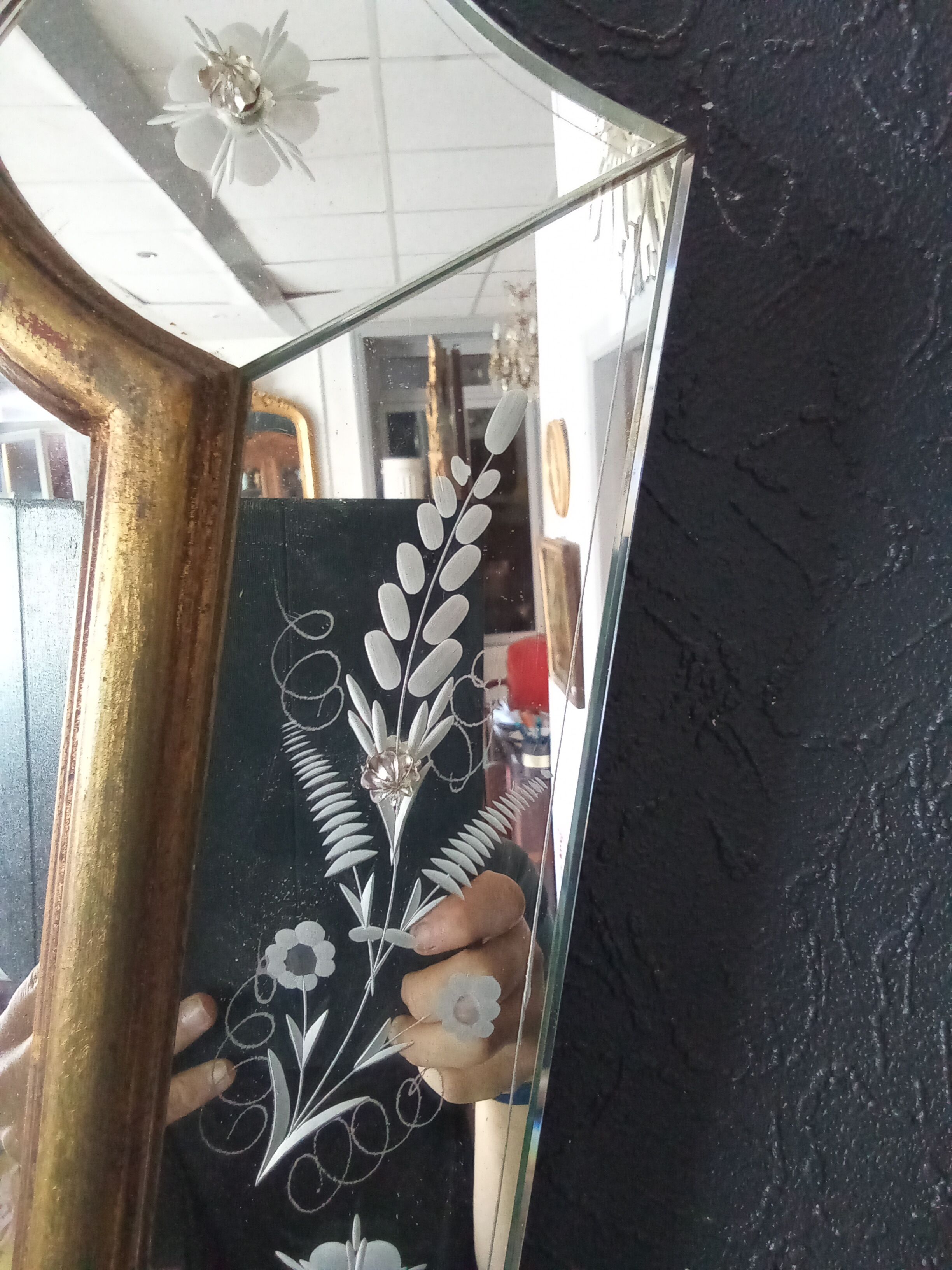 Venetian mirror 84 X 62cm