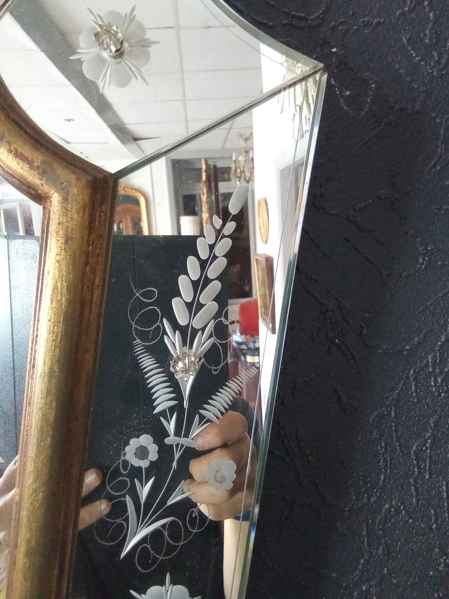 Venetian mirror 84 X 62cm