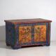 Antique folk art style chest with floral motifs (c.1920)