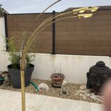 5-light gold floor lamp, 70s design