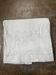 Antique KL monogram linen and cotton sheet
