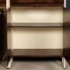 20thC ITALIAN STANDING DRY BAR IN HARDWOOD & CREAM LAMINATE c.1970