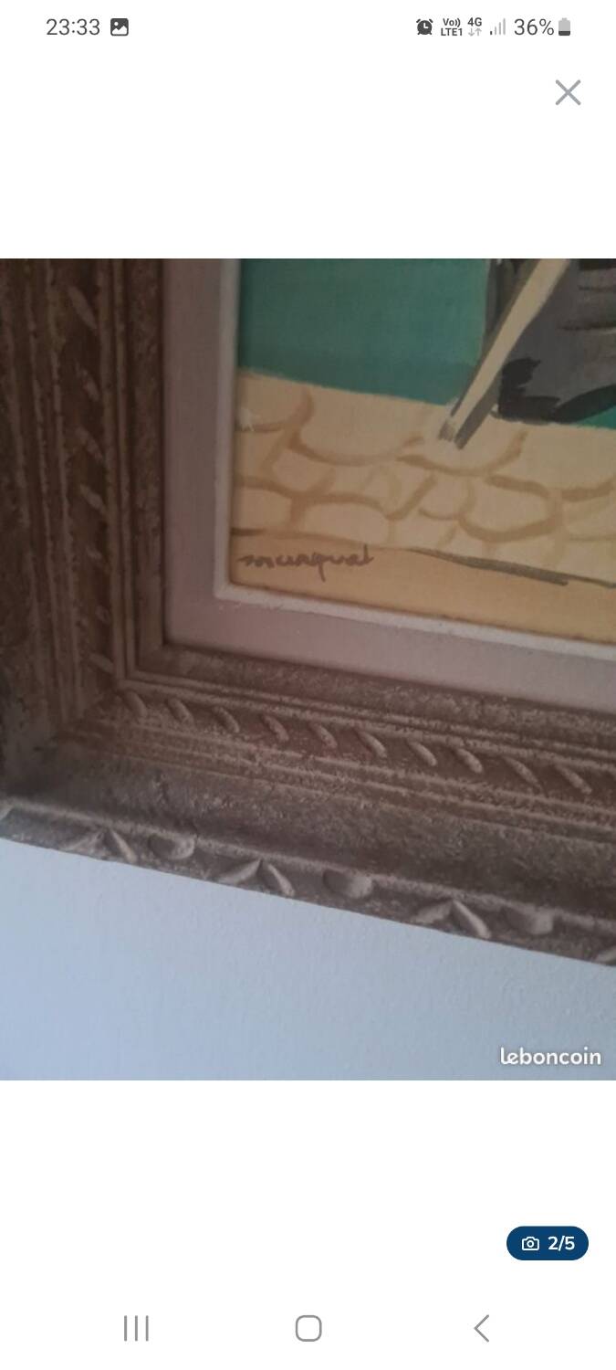 Painting reproduction of the port landscape of Sete Marquet