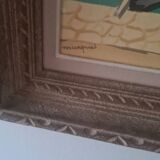 Painting reproduction of the port landscape of Sete Marquet