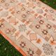 Vintage Turkish Oushak rug 128x258 cm