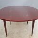 Extendable table mahogany lacquered 1960 butterfly extensions