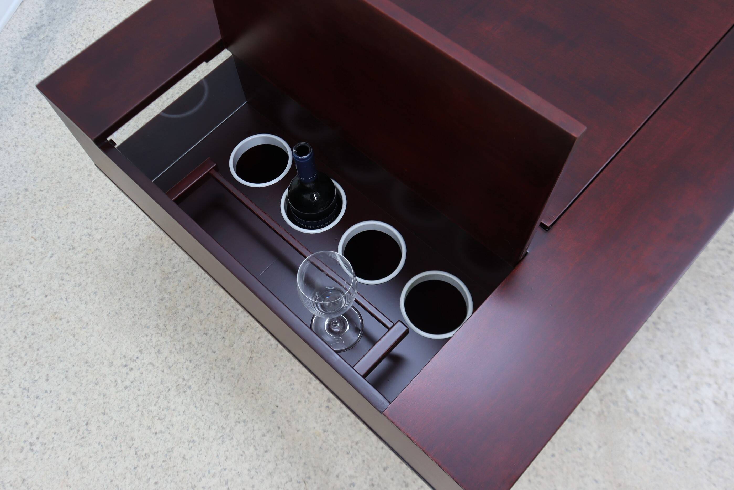 Table basse desserte vintage modulable avec bar 1960