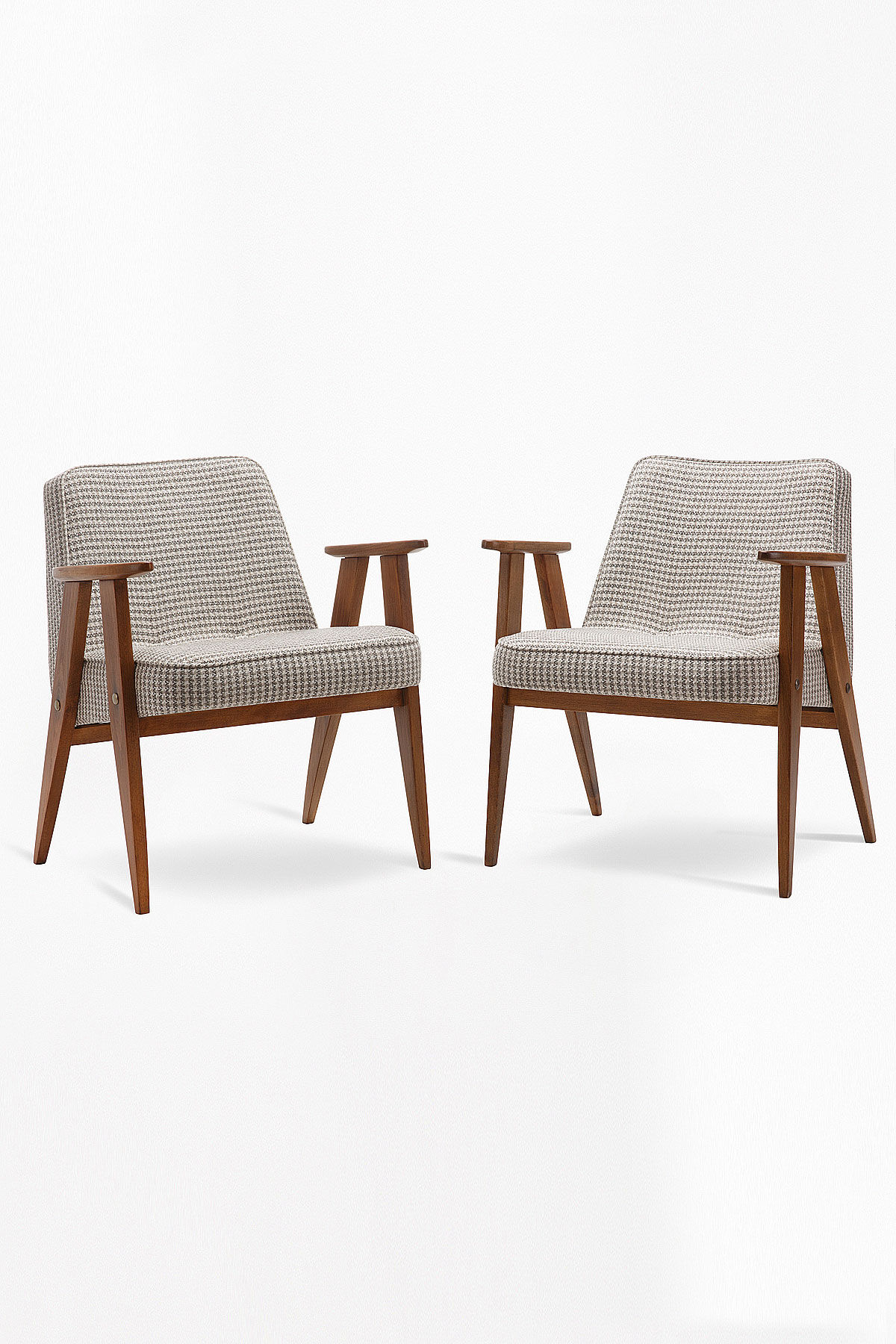 Pair of 366 armchairs