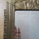 Miroir art déco bois doré 77x40cm