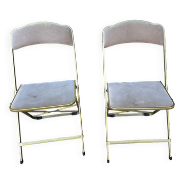 Pair of folding chairs