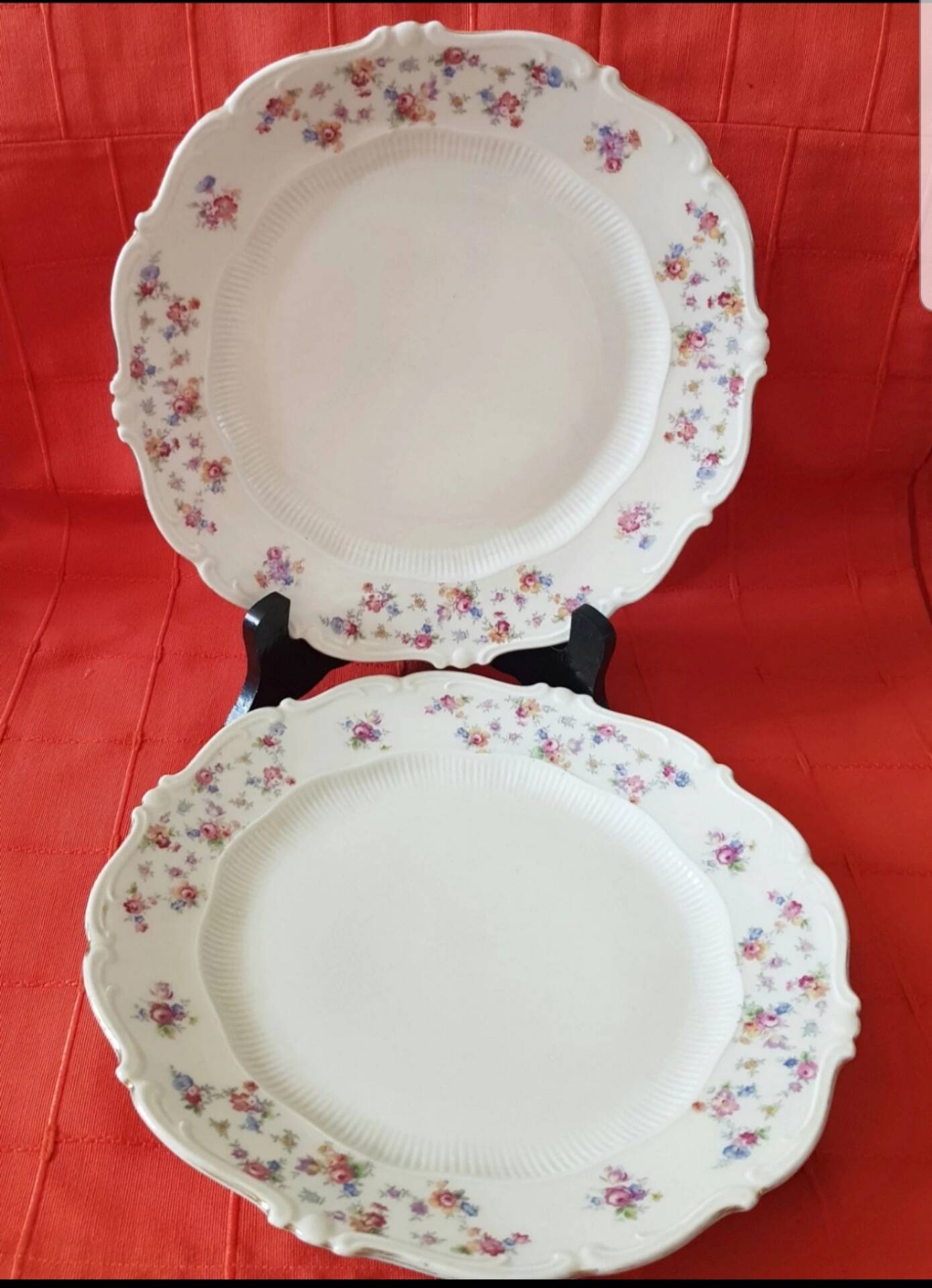 Lot de 2 assiettes plates vintage, Schirnding Bavière