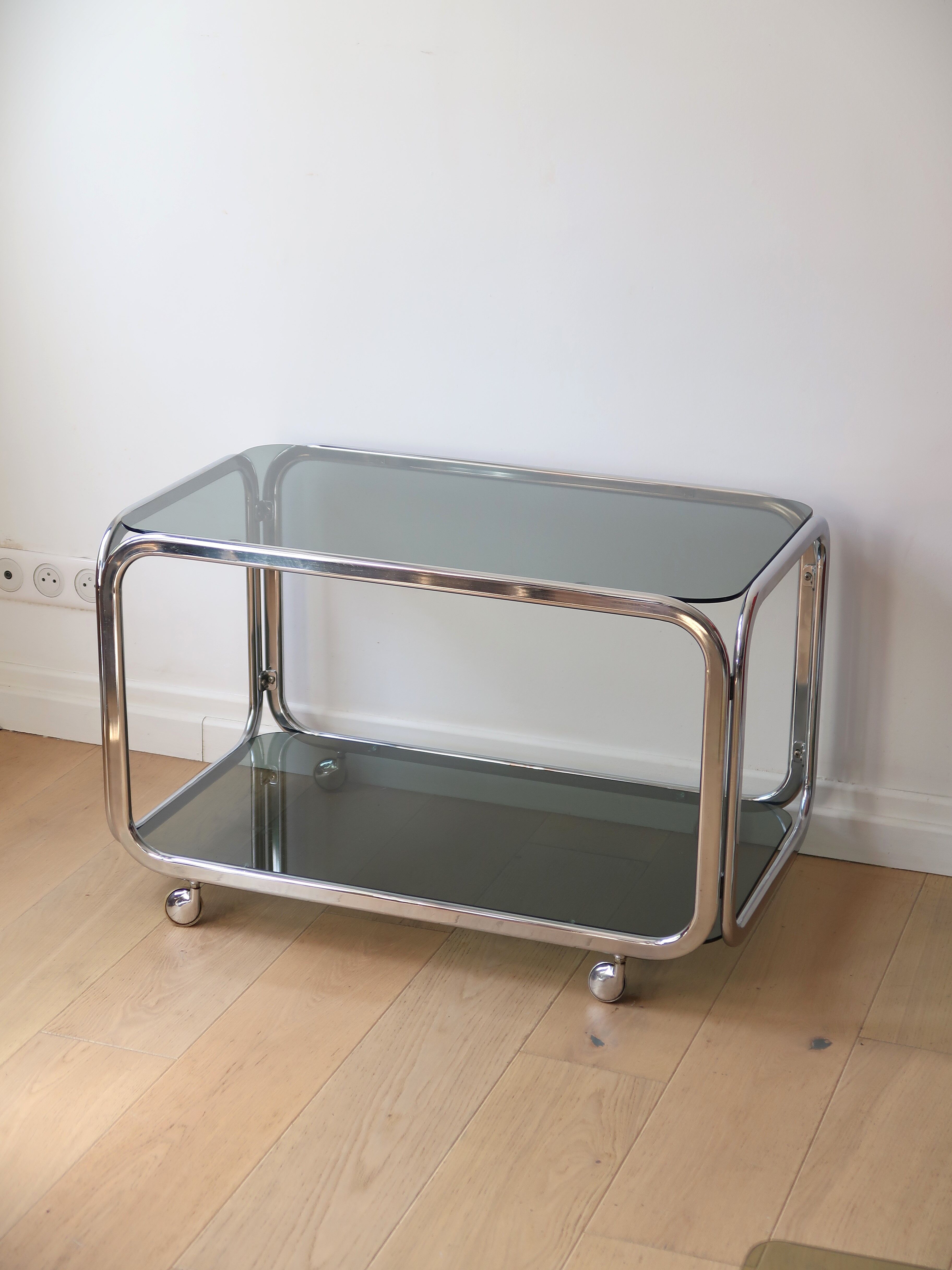 Vintage tubular coffee table 70