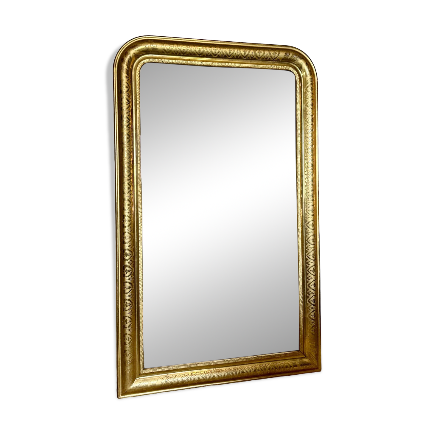 Antique gold leaf mirror