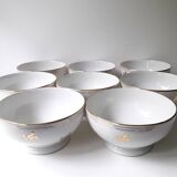 8 bols anciens en porcelaine 1960 (A1)