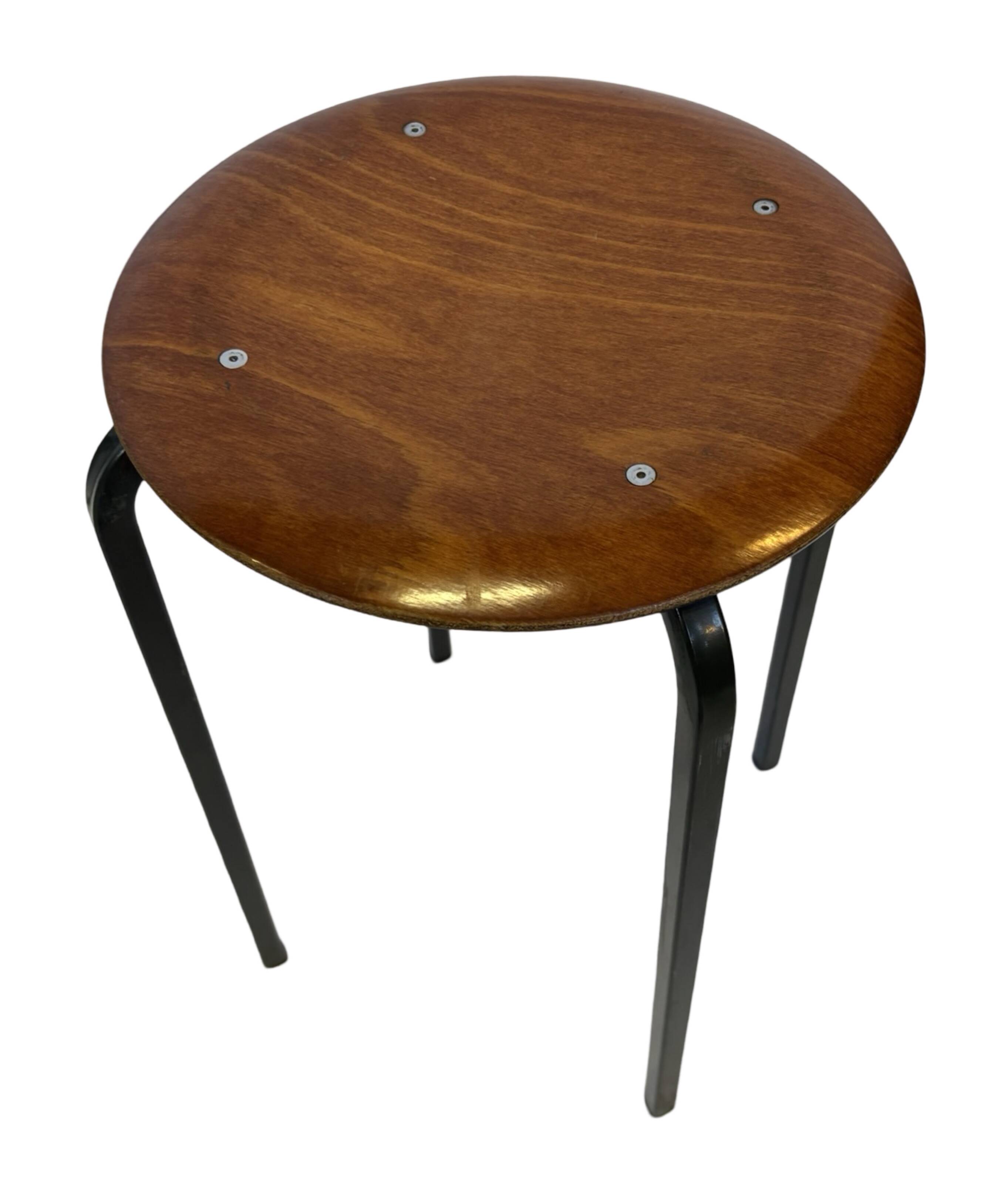 Set of 4 Vintage stools - work stool - Eromes Marko - 60s minimalist design