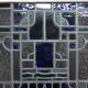 Porte intérieure avec vitrail art déco