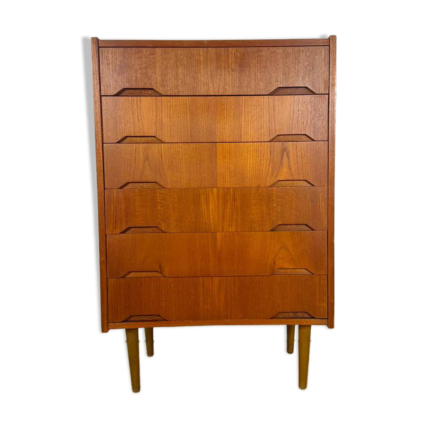Danish mid-century chest of drawers in teak – Scandinavian vintage design, 1960s
