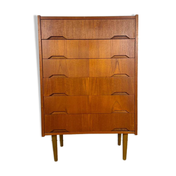 Danish mid-century chest of drawers in teak – Scandinavian vintage design, 1960s