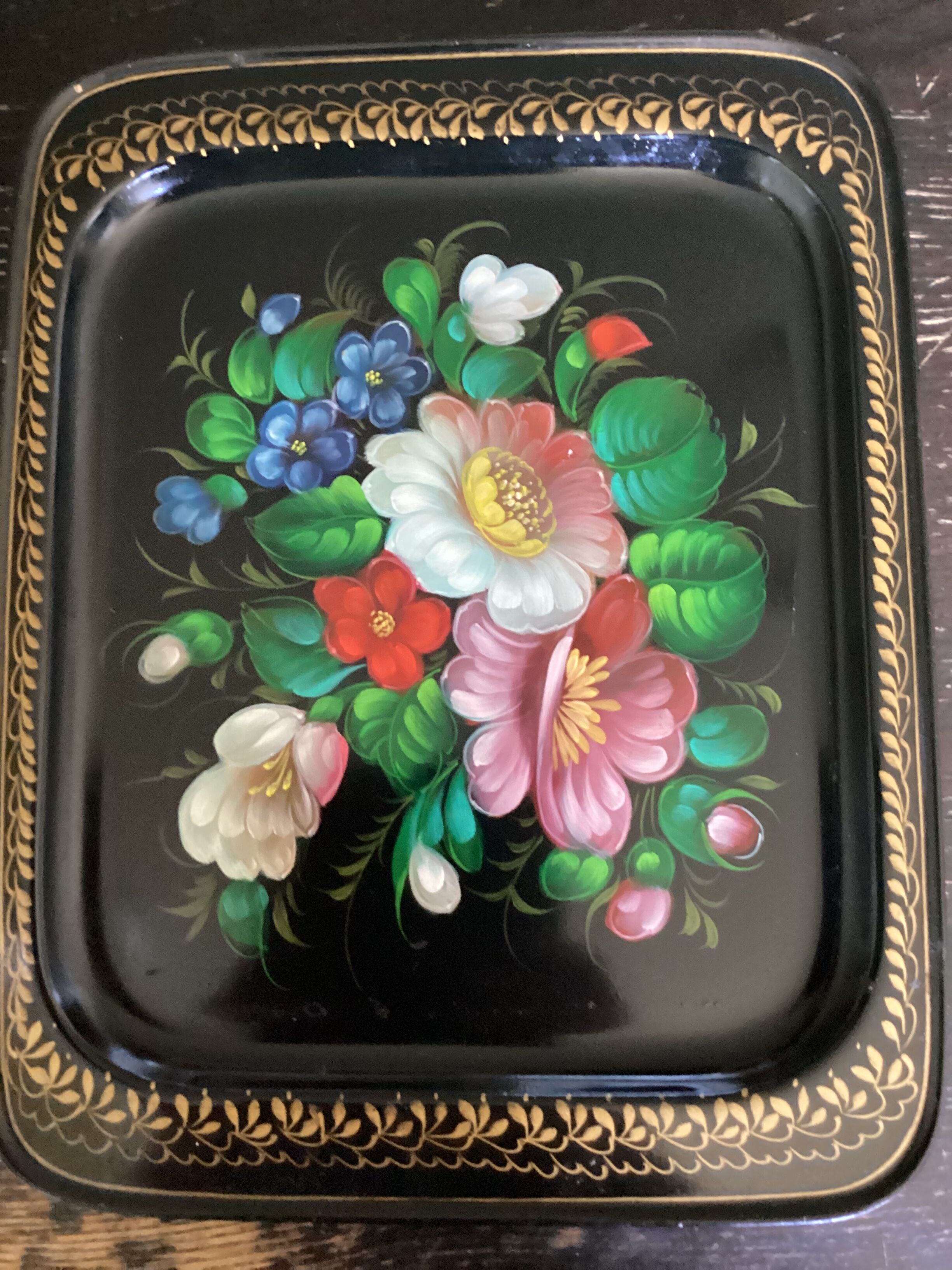 Hand painted sheet metal top dimension