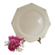 Creil and Montereau plates, 19th century, Perle model, ivory / set of 3