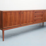 1960s sideboard in walnut, 240cm