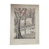 Lithograph - Stanislao Lepri - 1974