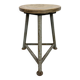 Grey Industrial Workshop Stool, 1960s