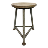 Grey Industrial Workshop Stool, 1960s