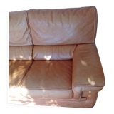 Canapé vintage cuir camel
